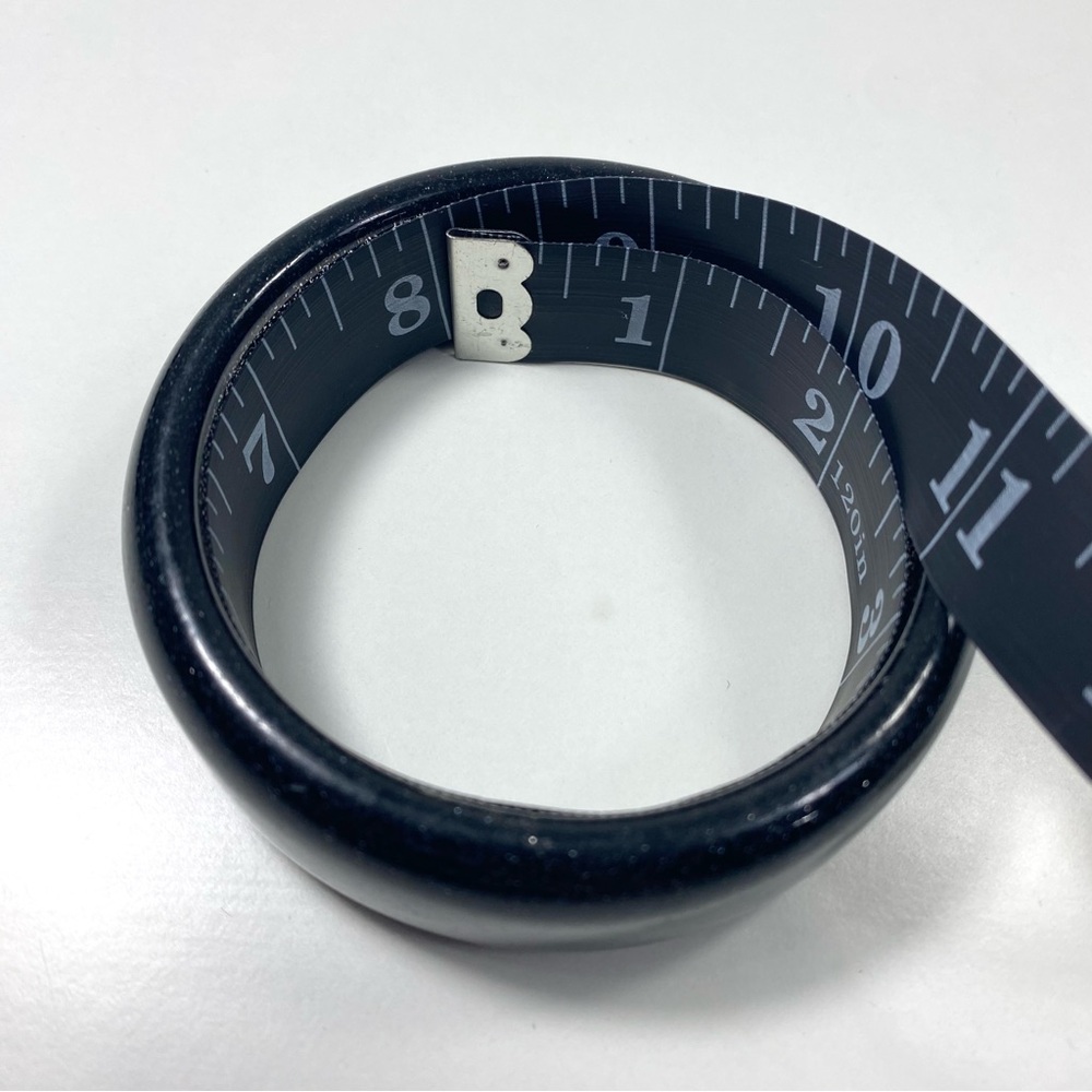 2 Acrylic Bangle Bracelets - Translucent Black + … - image 6